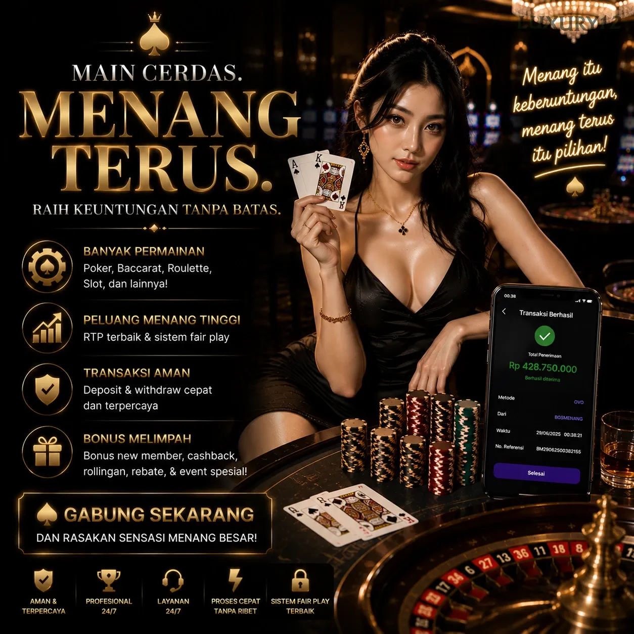 Ikon aplikasi luxury12 resmi